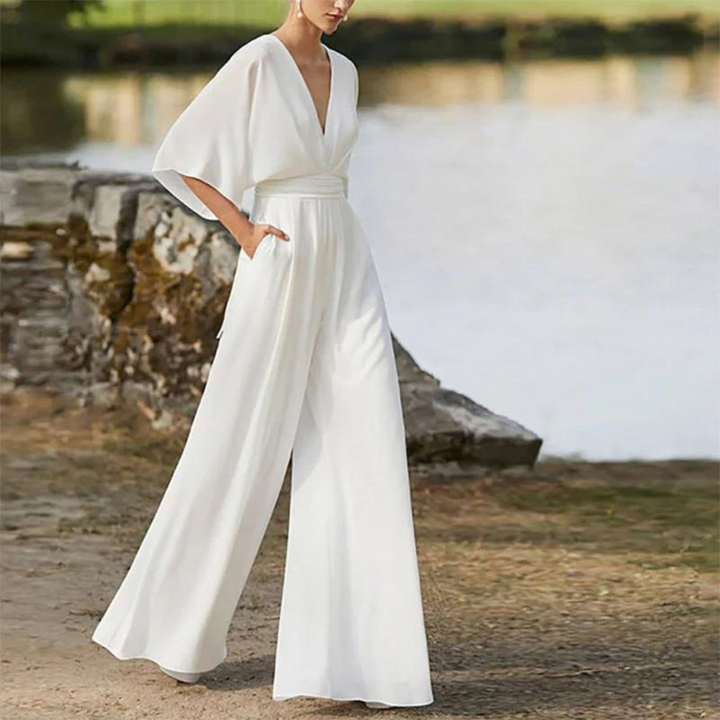 Stilla | Stilfuld dames-jumpsuit med halve ærmer