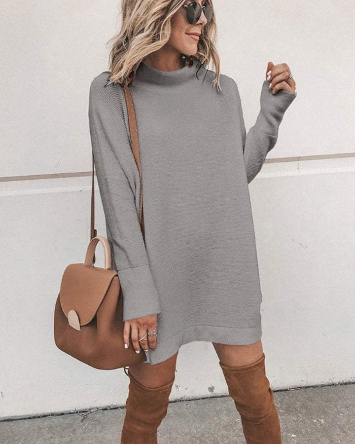 Stilla | Casual Loose Dress with Turtleneck
