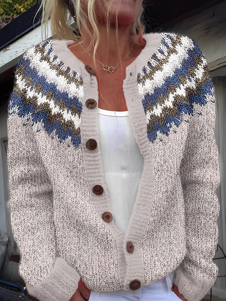 Stilla | Elegant Dames Strikjakke med Knapper