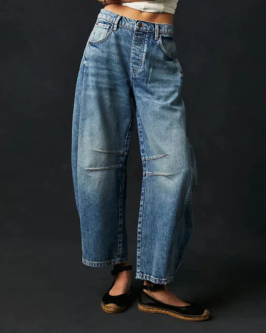 Skovae | Mid Rise Fadedejeans til kvinder