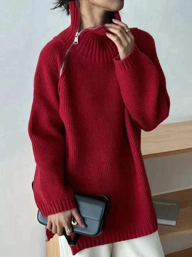 Stilla | Pullover med ståkrave