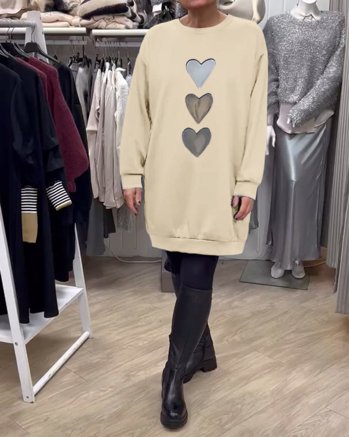 Stilla | Shift Hjerte Mønster Casual