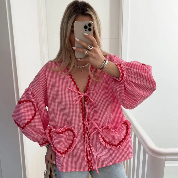 Stilla | Bluse med Hjerte lommer