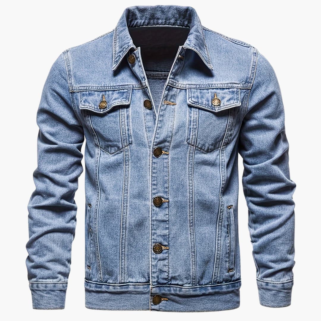 Stilla | Slim-Fit Fritids-Denimjakke til Mænd