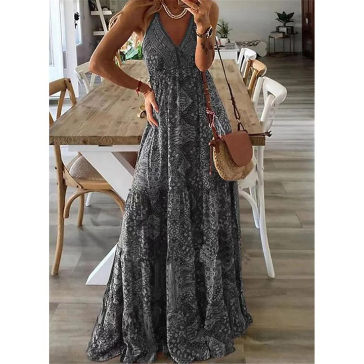 Stilla | maxikjole til sommer med print
