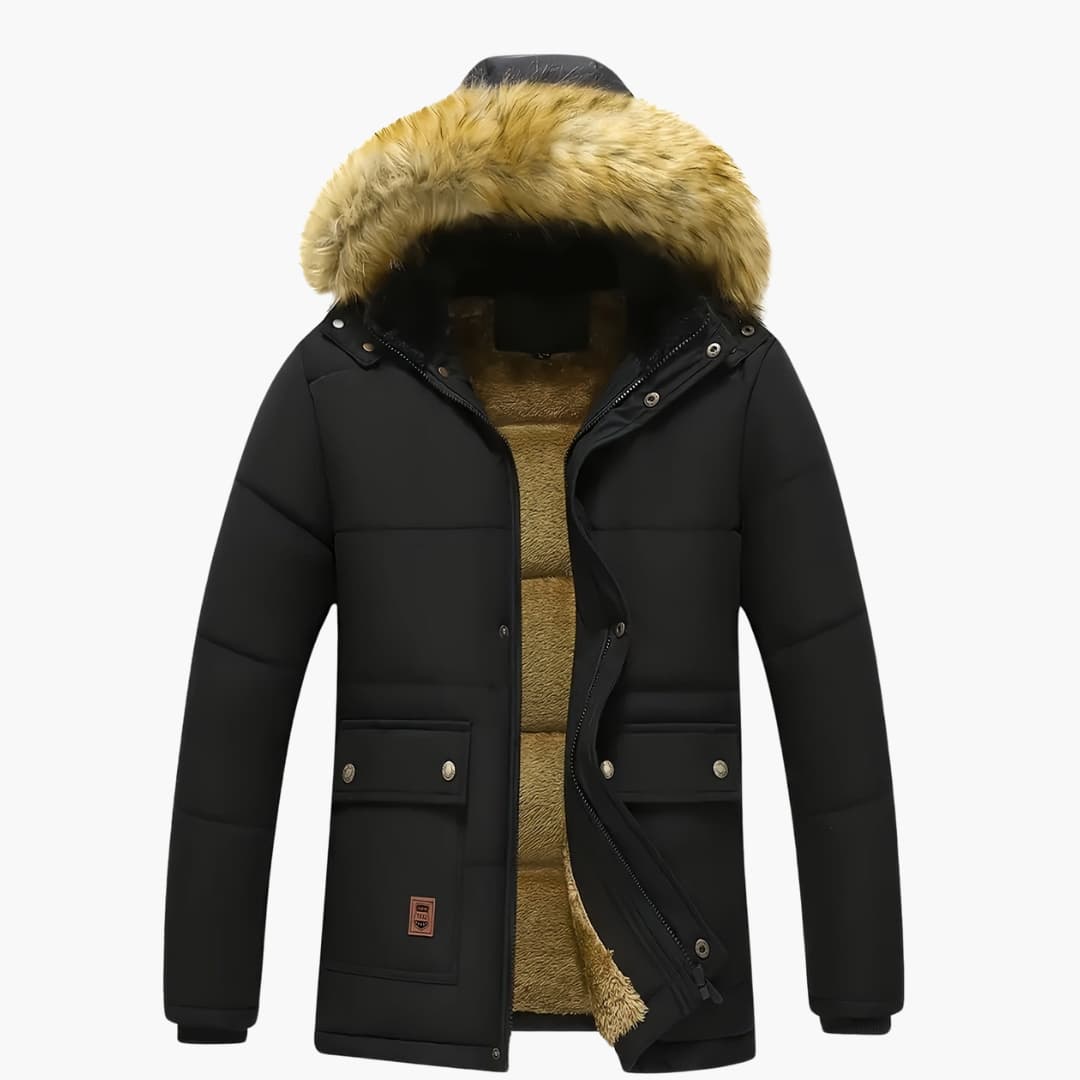 Stilla | Fleece-Hoodie med Lynlås til Herrer