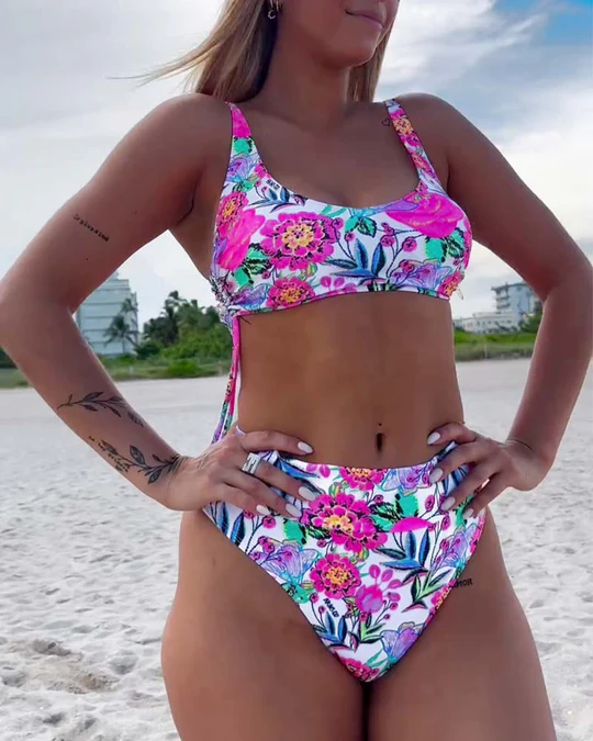 Stilla | Trykt Bikini Sæt