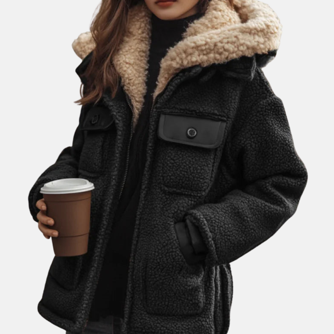 Stilla | Fleece Relaxed Fit Frakke Sherpa Fleeceforet Hoodie Zip Frakke