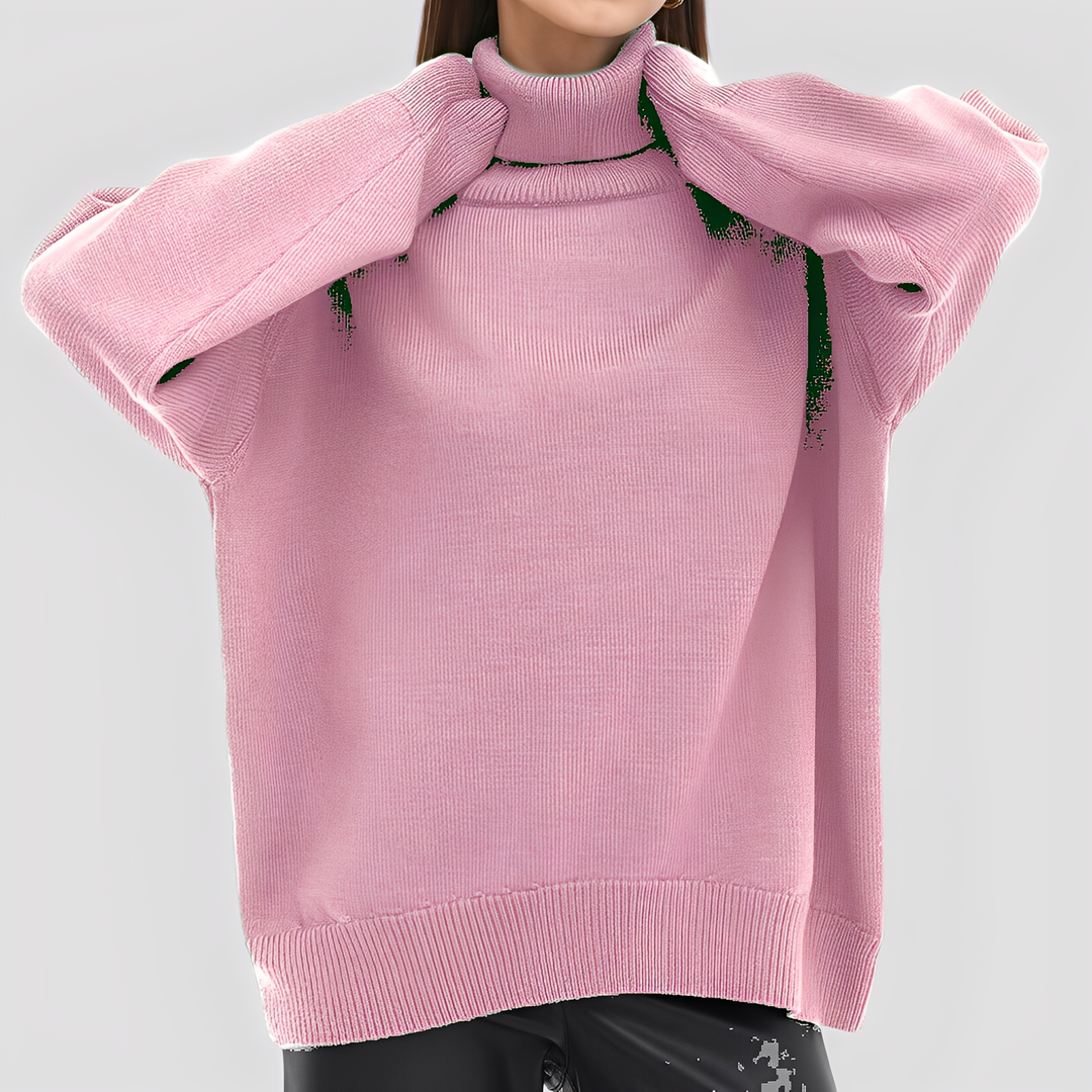 Stilla | Enkel, Oversized Rullekravesweater til Damer
