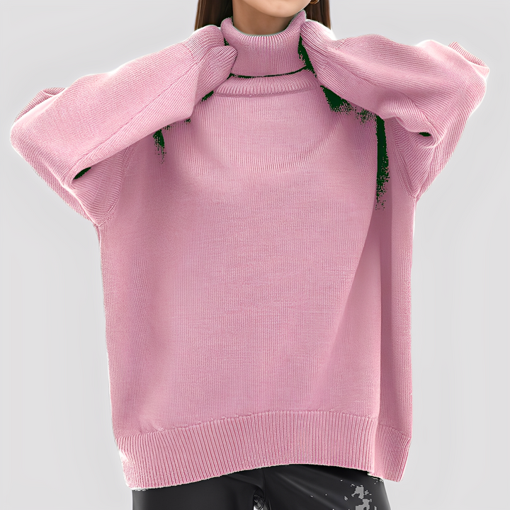Stilla | Enkel, Oversized Rullekravesweater til Damer