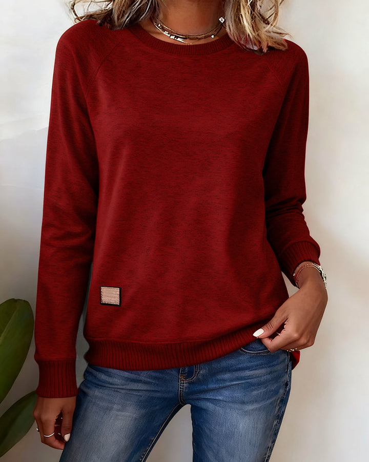 Stilla | Lækkert Sweatshirt med Rund halsudskæring