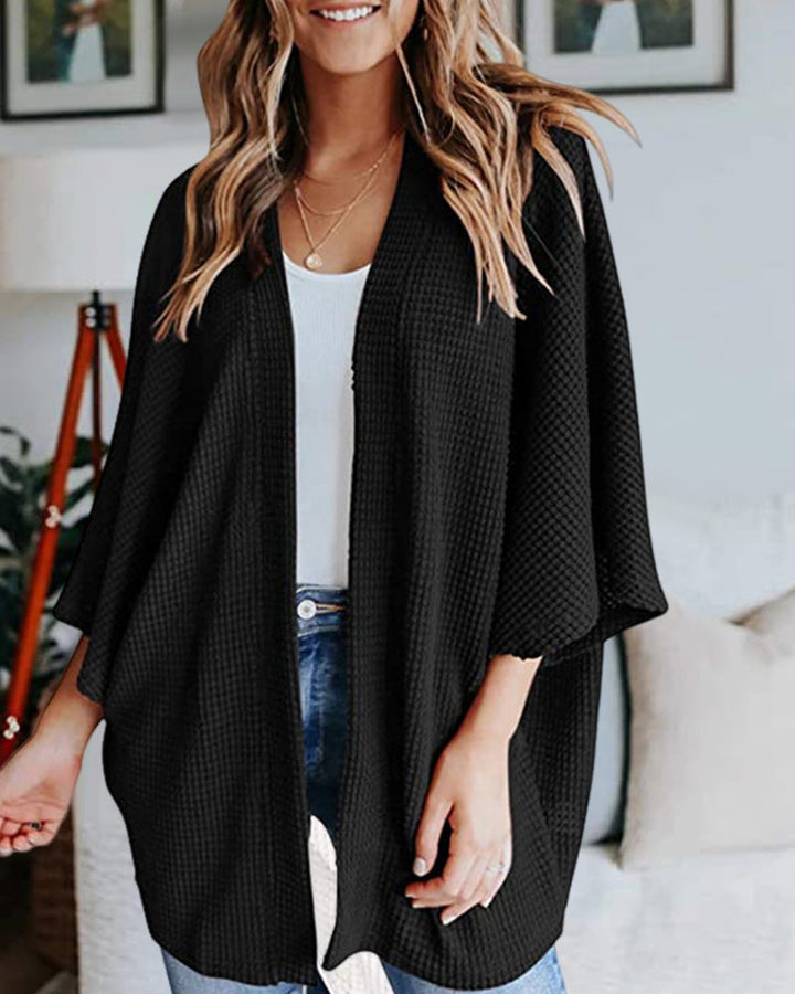 Stilla | Vaffelstrik-Cardigan