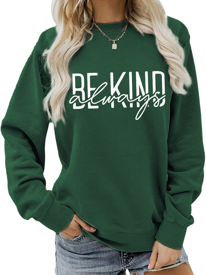 Stilla | O Hals Lange Ærmer Bogstav Print Sweatshirt
