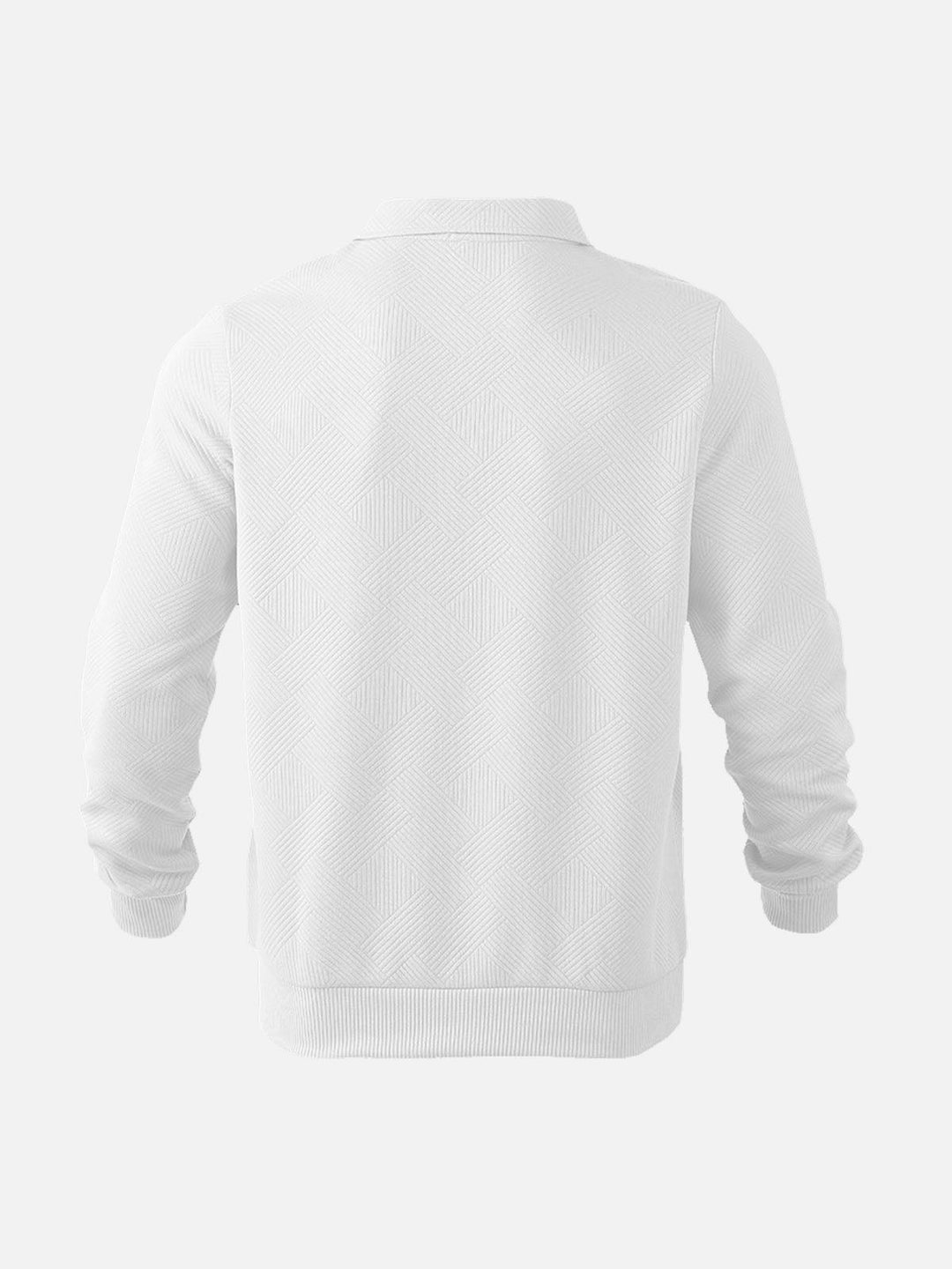 Stilla | Halv-Zip Pullover med Strukturmønster - Smart-Casual Stil til Hverdag og Kontor