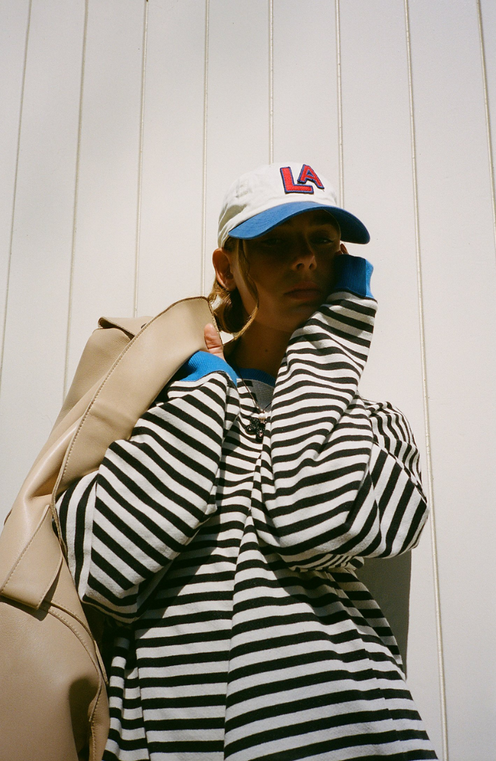 Stilla | Pullover med striber