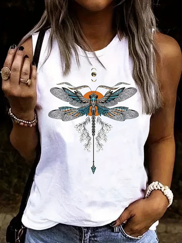Stilla | Dame Sommer Libelle Print Skjorte