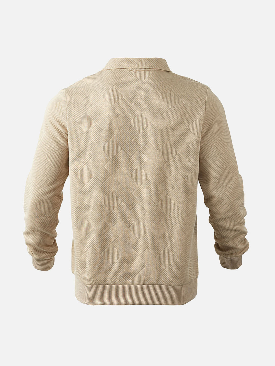 Stilla | Halv-Zip Pullover med Strukturmønster - Smart-Casual Stil til Hverdag og Kontor