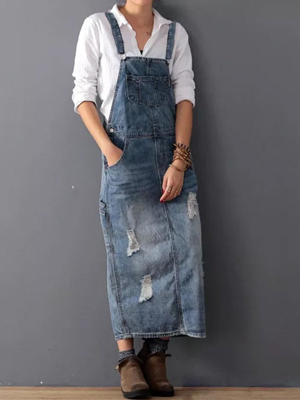 Stilla | Casual Denim Spaghetti Dress
