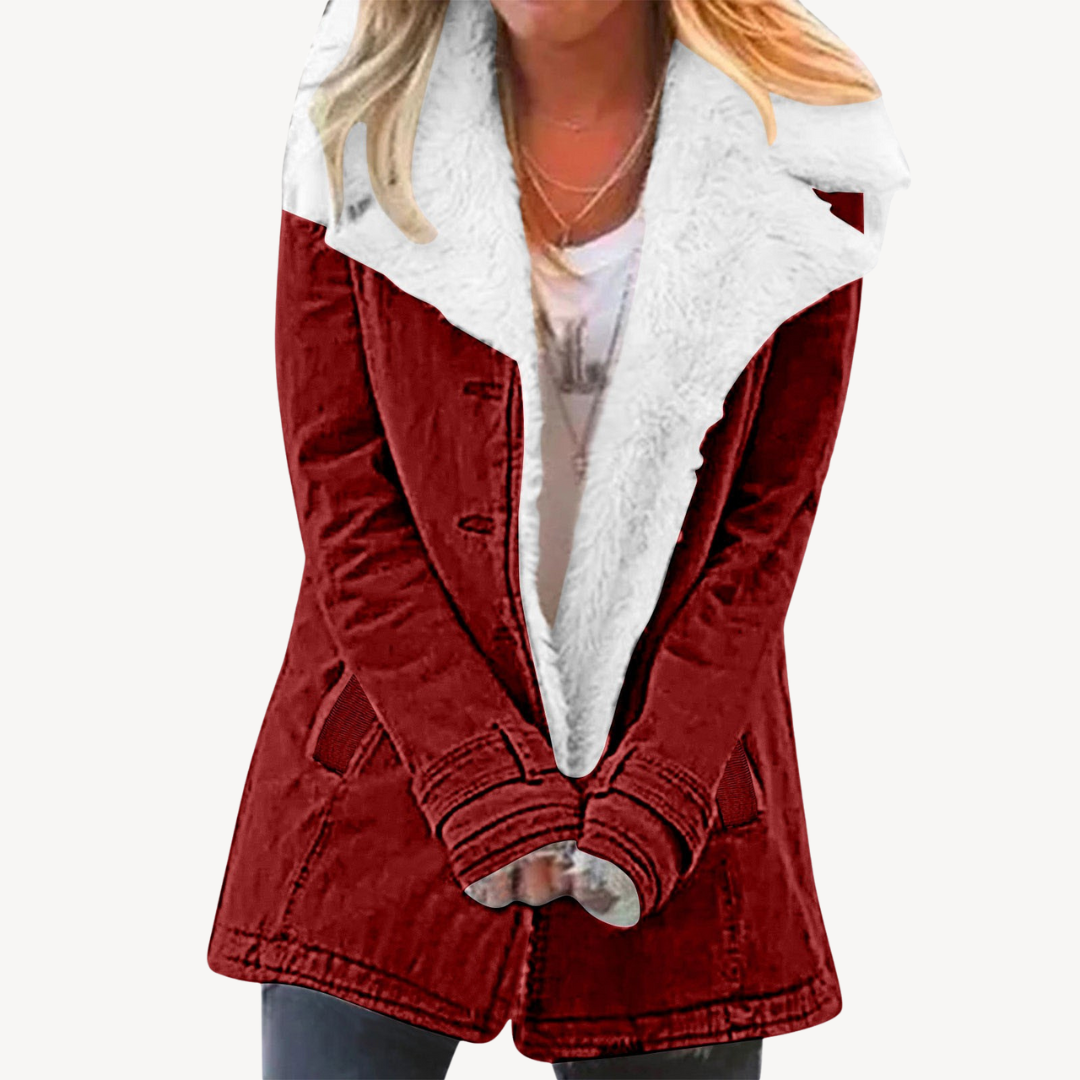 Stilla | Damers Sherpa Futteret Denimjakke
