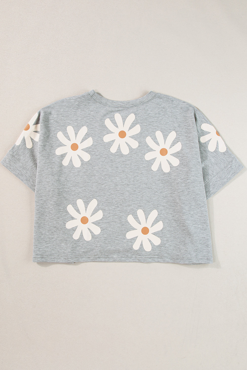 Stilla | Kortærmet Casual T-shirt Med Blomstertryk Til Kvinder
