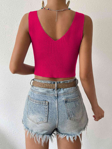 Stilla | Cropped Strikket Tank