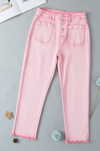 Stilla | Hem Button-Fly Jeans med Lommer