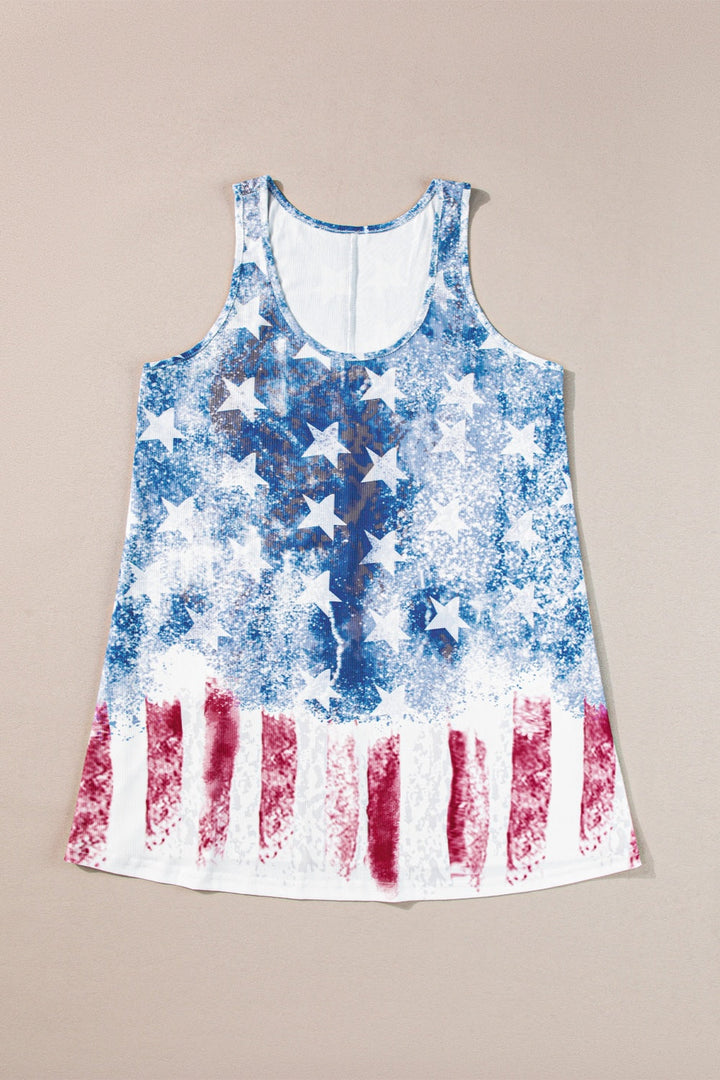 Stilla | Flag Scoop Neck Tank