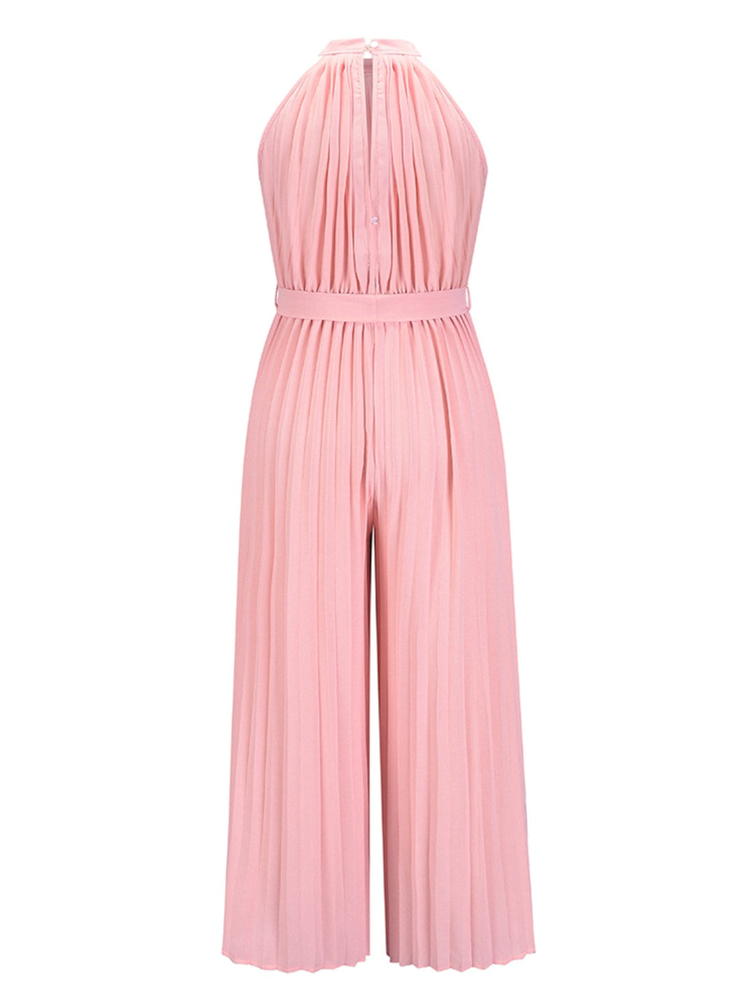 Stilla | Bundet Plisseret Ærmeløs Jumpsuit