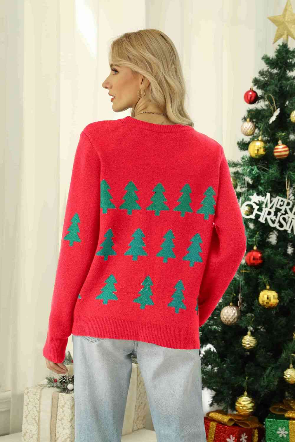Stilla | Tree Rund Hals Ribbet Trim Sweater