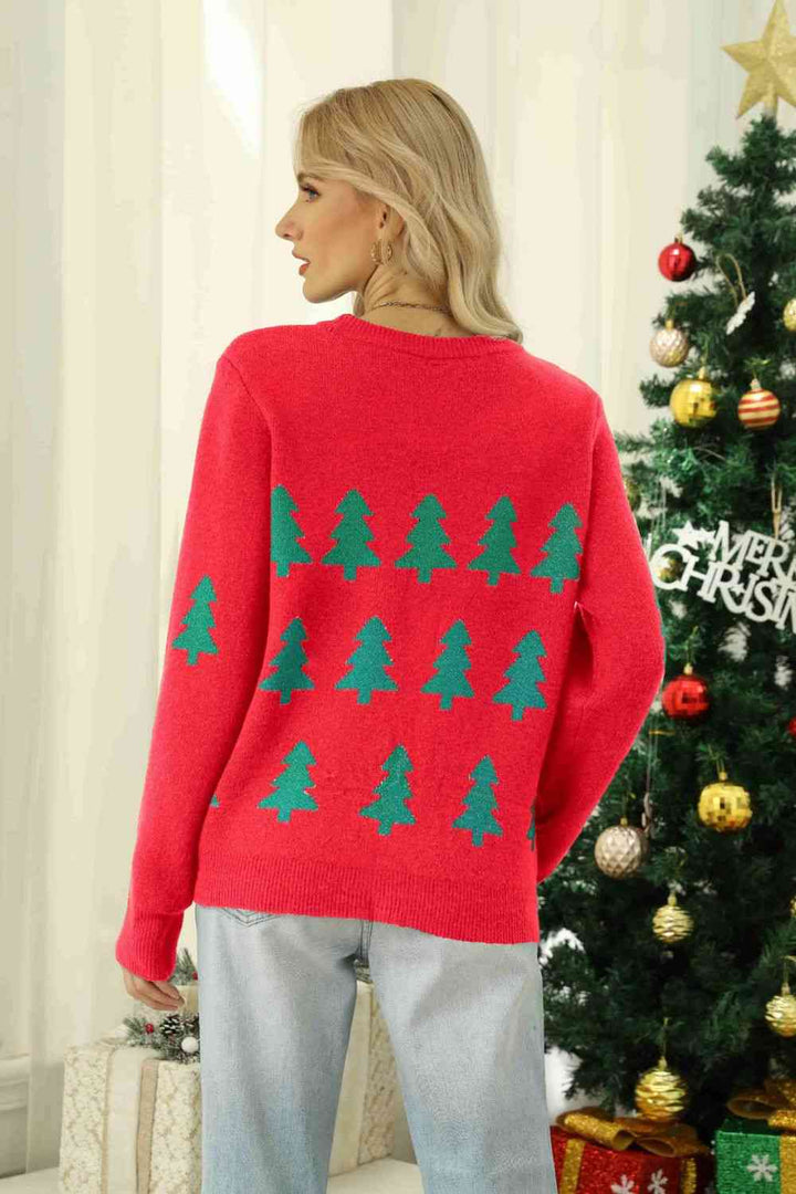 Stilla | Tree Rund Hals Ribbet Trim Sweater