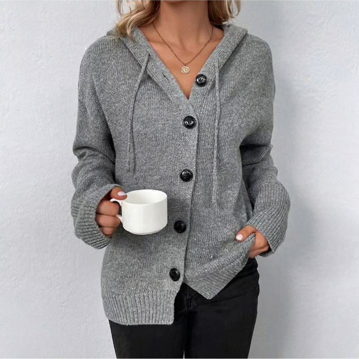 Stilla | Cozy Strikket Cardigan med Knapper til Kvinder
