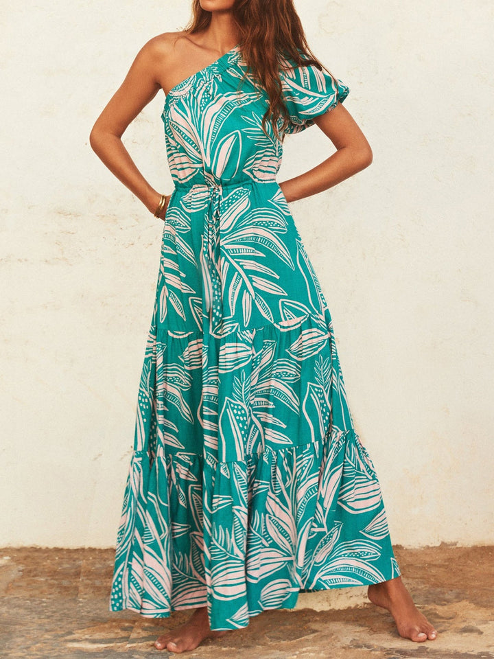 Stilla | One Shoulder Puff Sleeve Dress