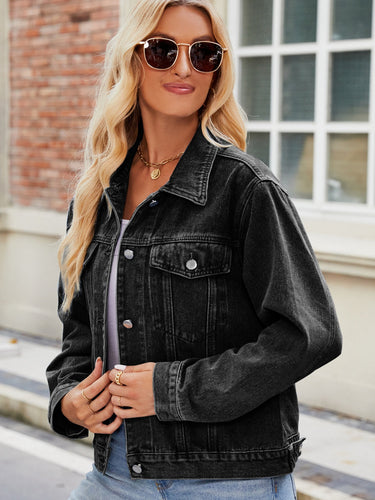 Stilla | Kravehals Denim Jakke