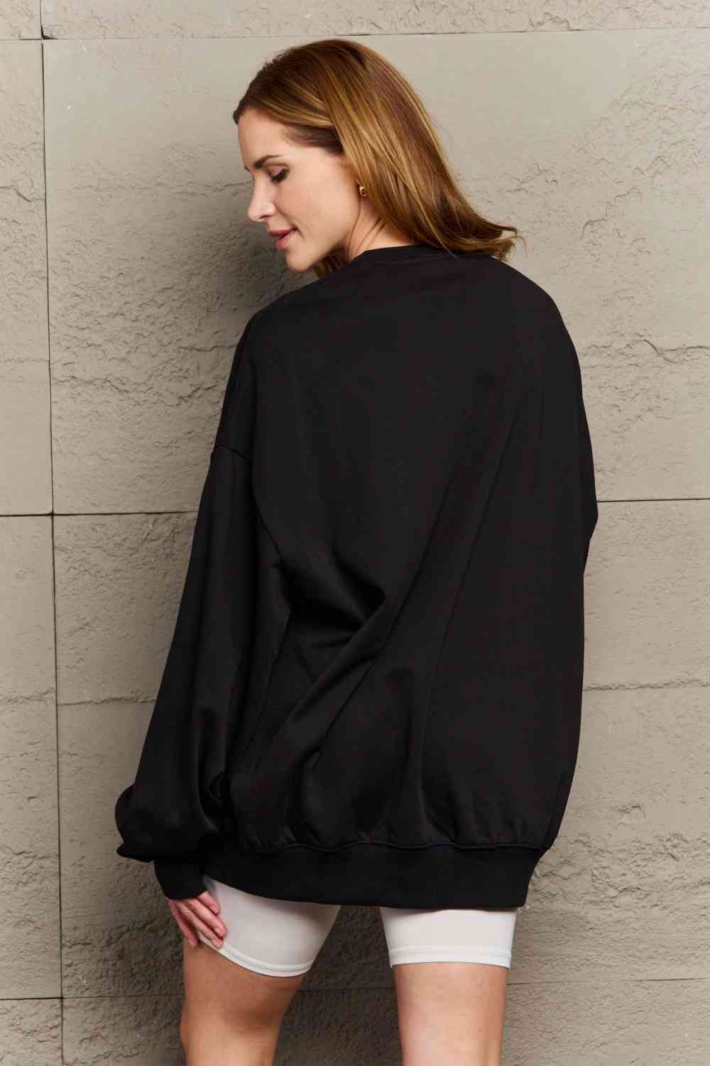 Stilla | Love Full Size Glædelig Jul Grafisk Sweatshirt