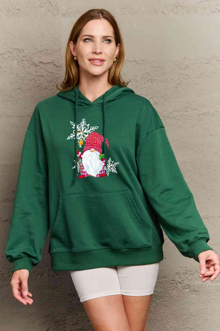 Stilla | Love Full Size Grafisk Hoodie