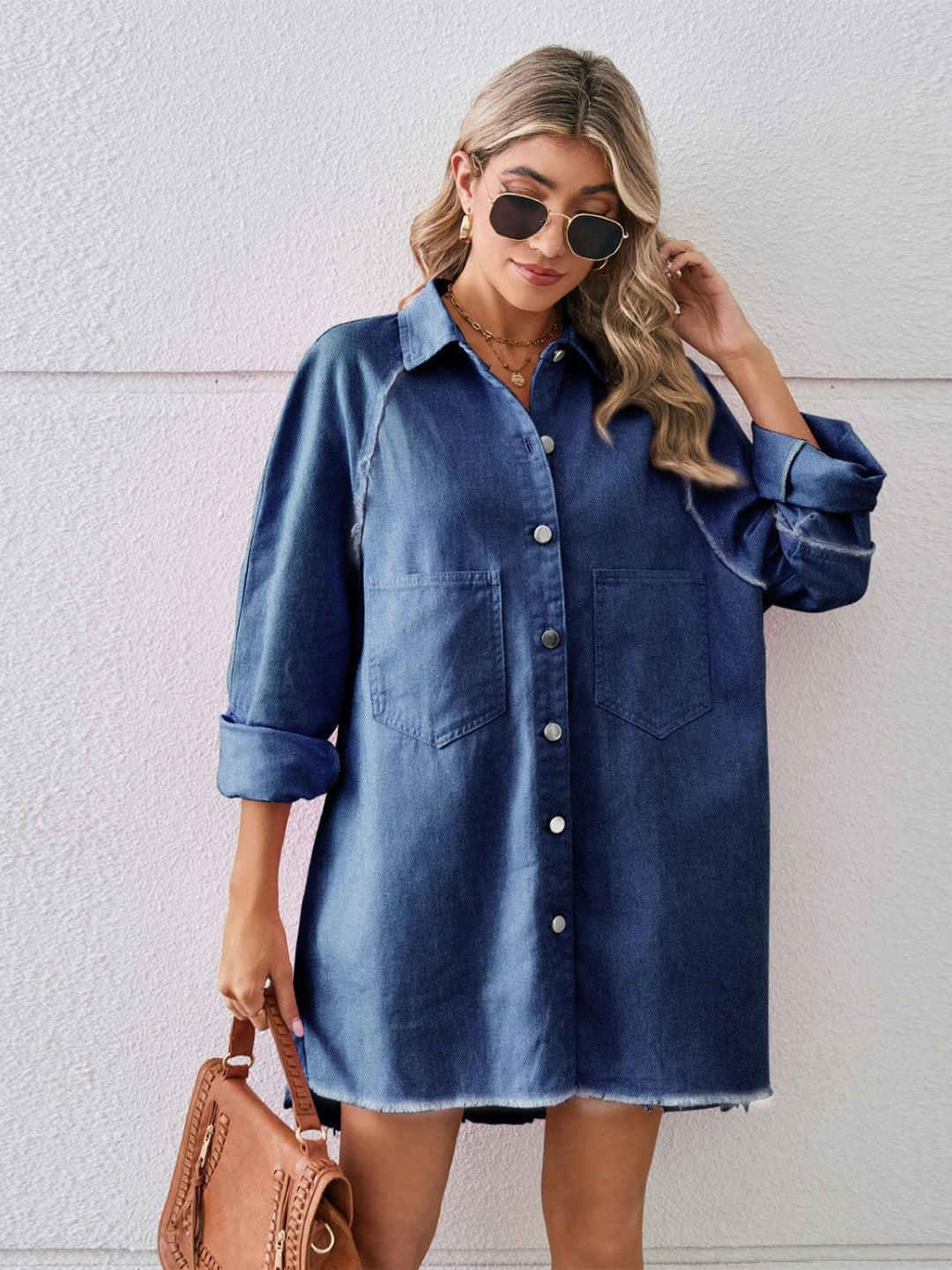Stilla | Hem Button Up Denim Kjole