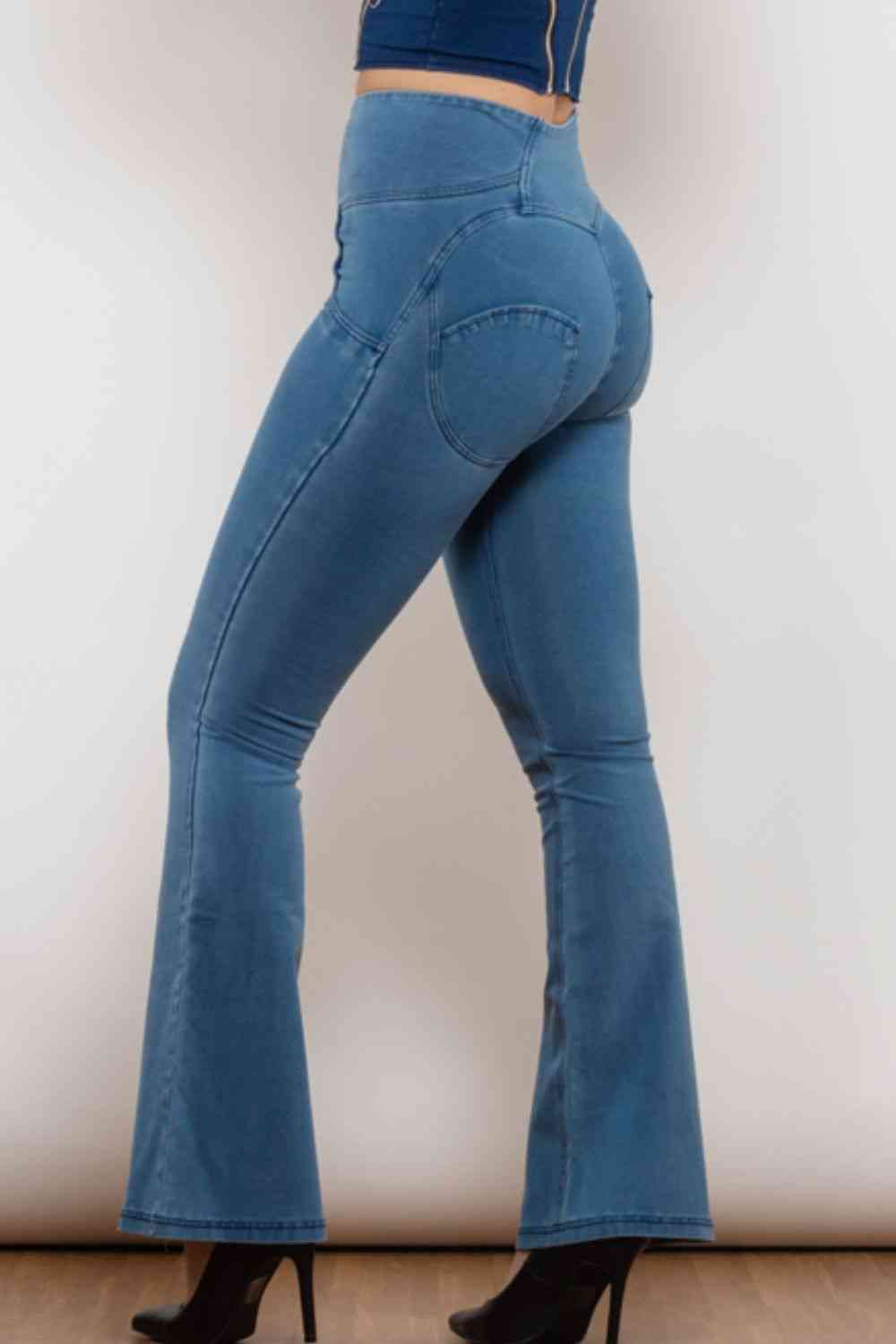 Stilla | Detaljeret Flare Lange Jeans