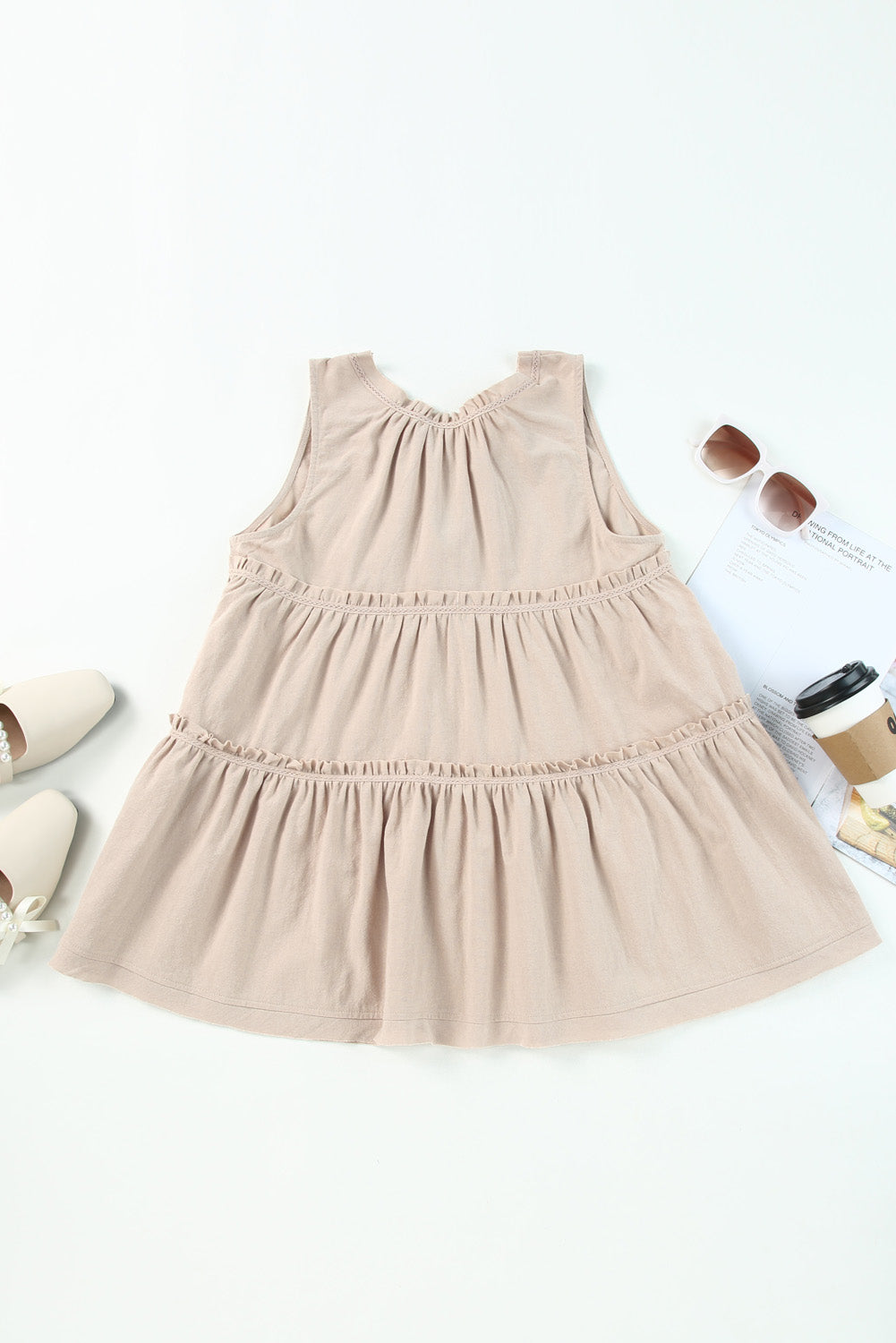 Stilla | Frill Tie Neck Tank