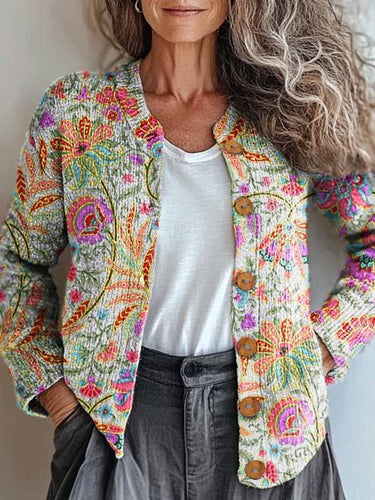 Stilla | Pastelblomsterjakke