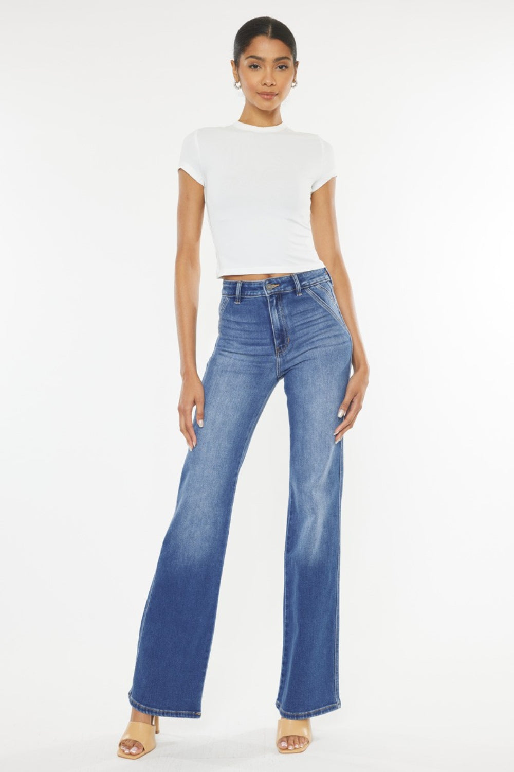 Stilla | Ultra High Waist Gradient Flare Jeans