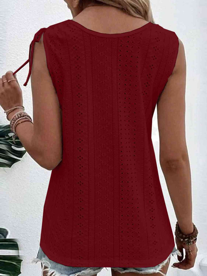 Stilla | Full Size Scoop Neck Ærmeløs Tank Top