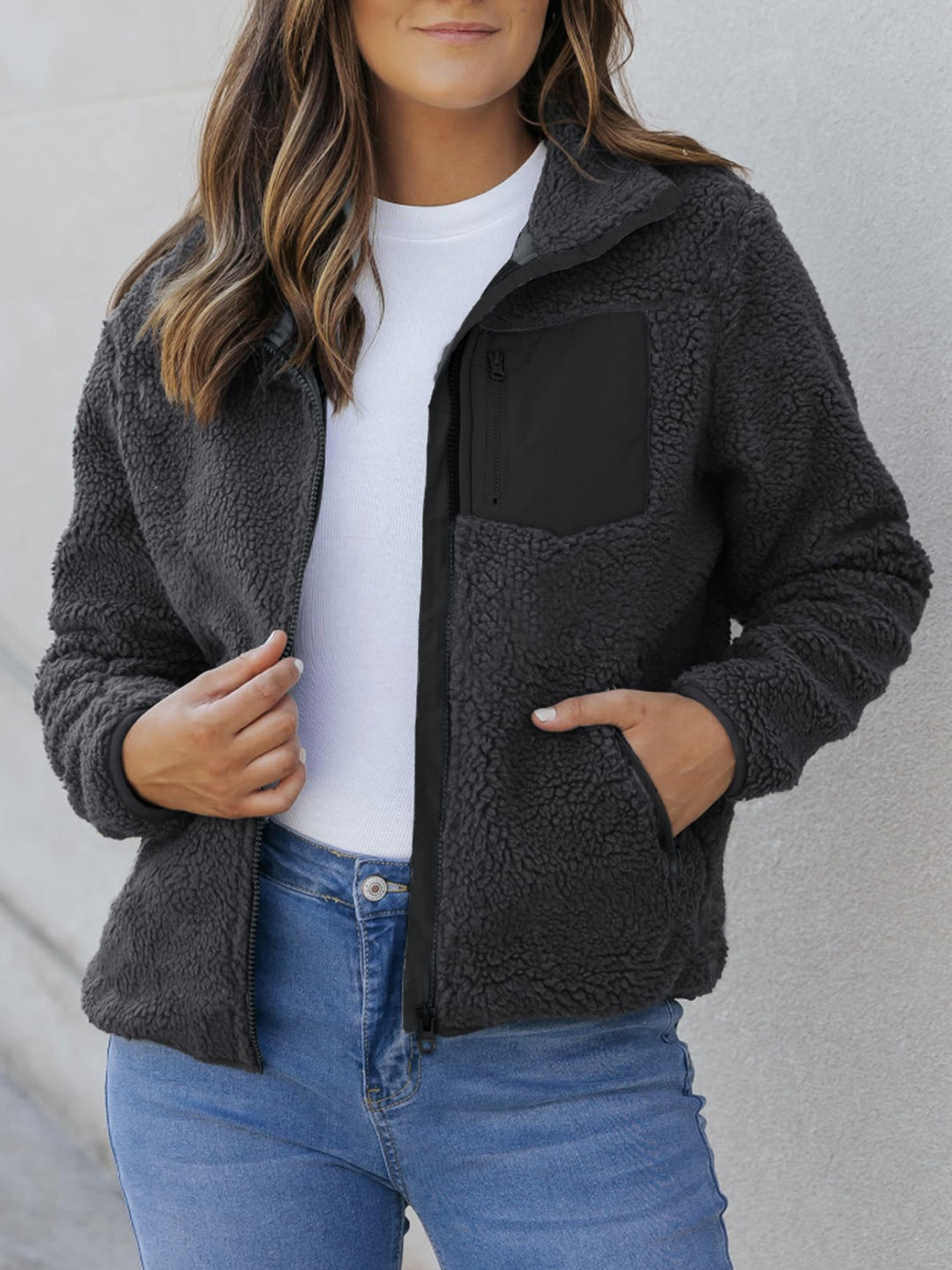 Stilla | Up Langærmet Plush Jacket