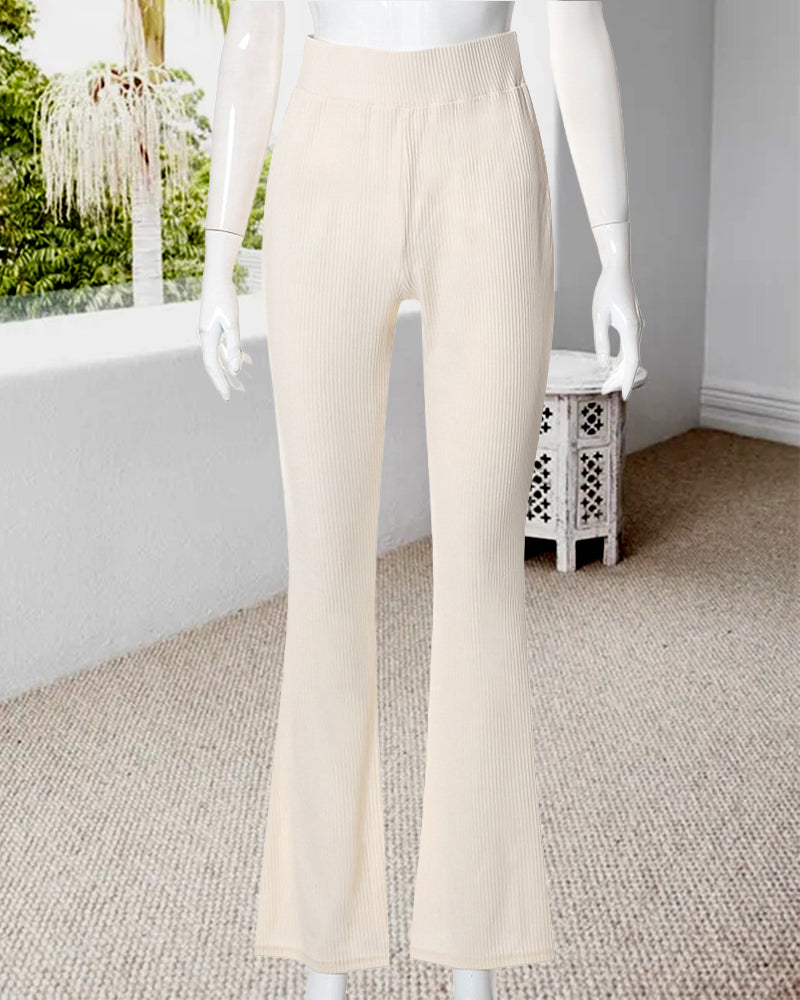 Stilla | Slim Fit Bukser med Micro Flare