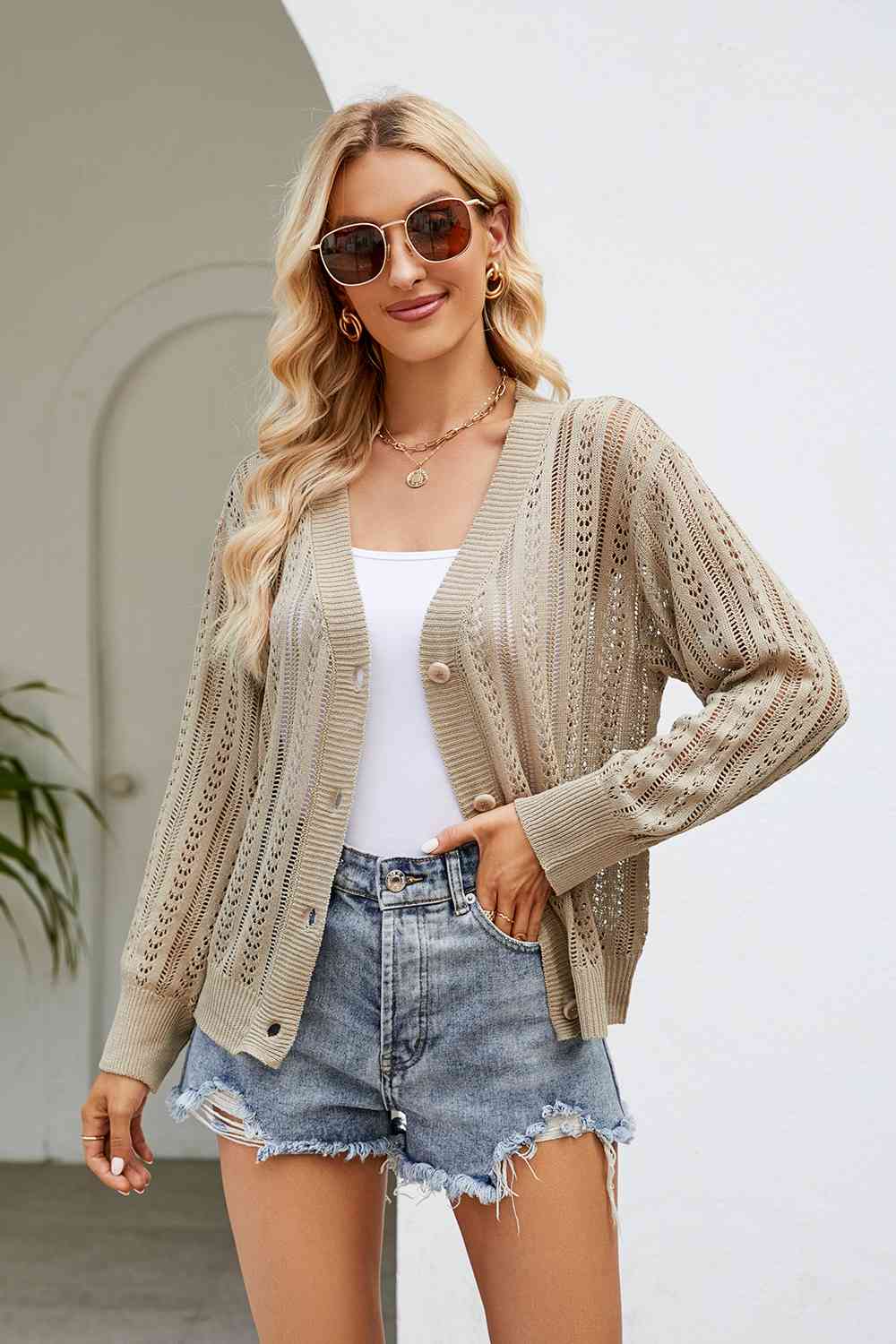 Stilla | Knapfront V-hals Cardigan