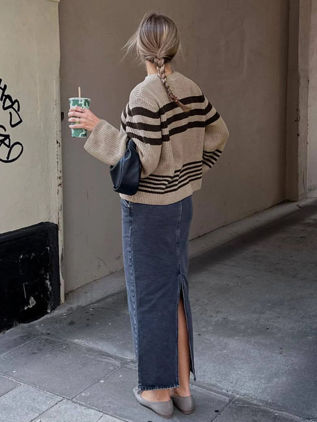 Stilla | Cozy Striped Knit Sweater til Hverdagskomfort