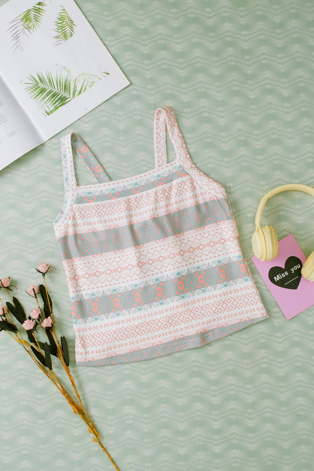 Stilla | Geometrisk firkantet hals Cami