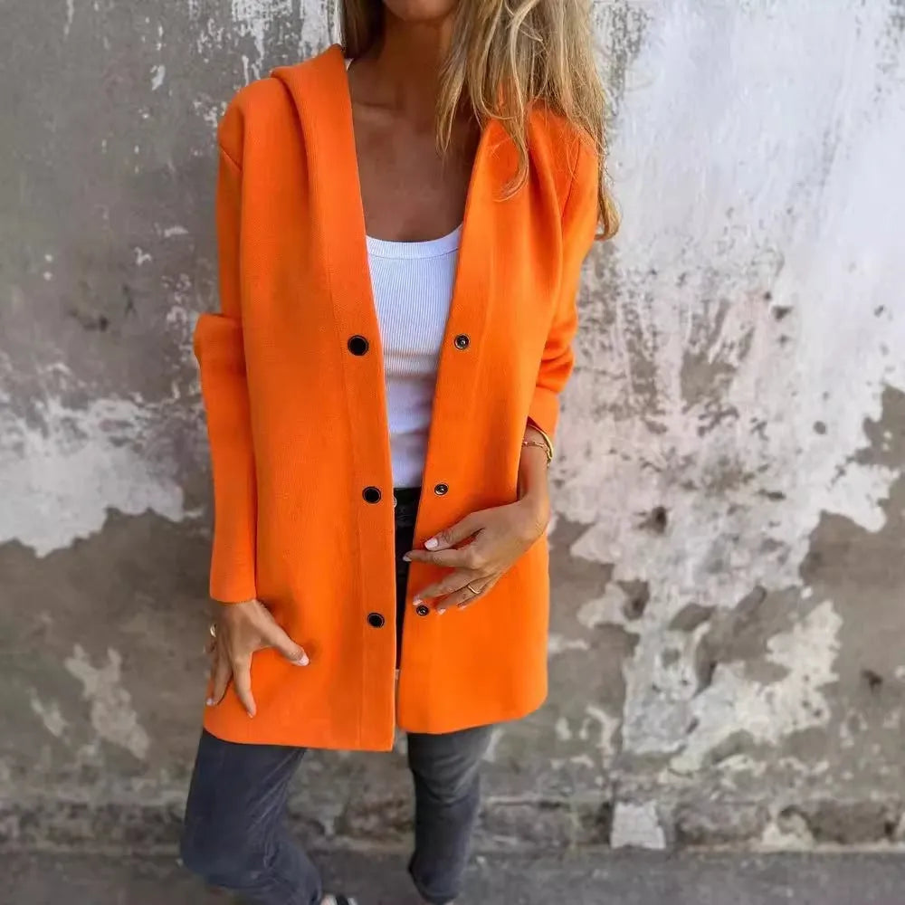 Skovae | Casual Enkeltstående Cardigan med Hætte