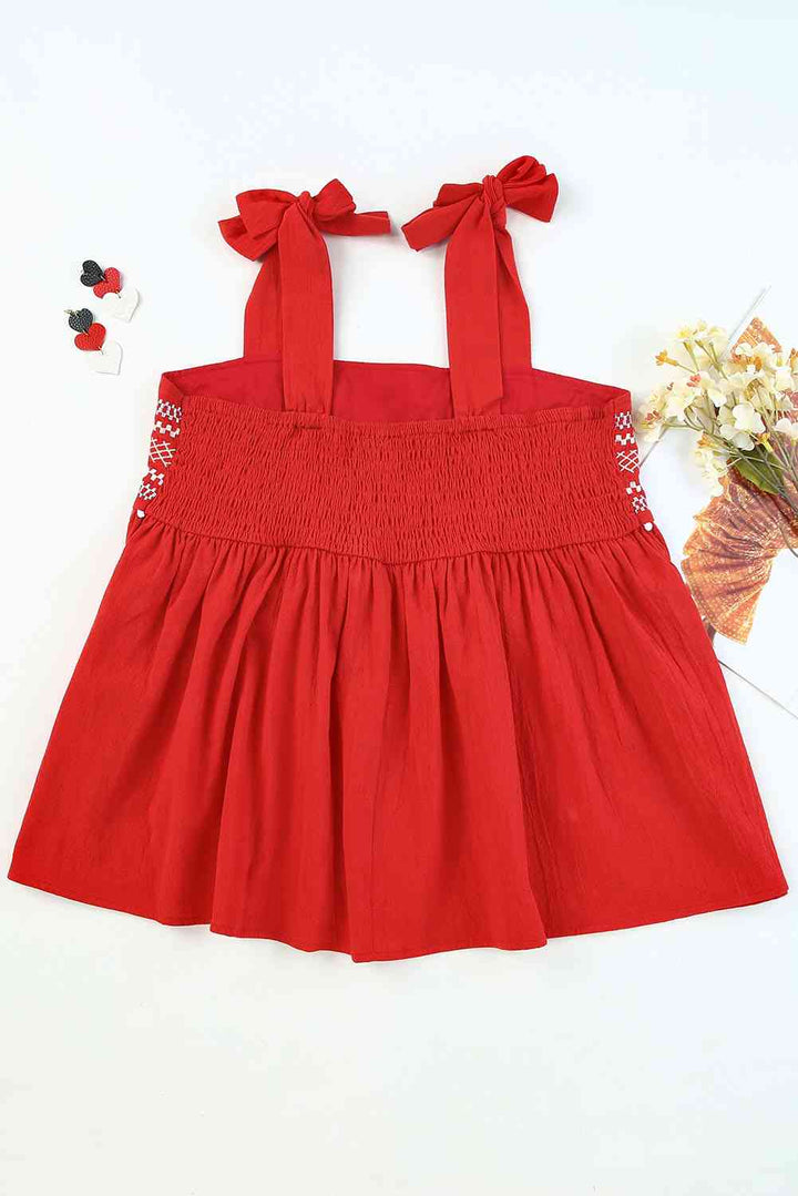 Stilla | Tie-shoulder Babydoll Tank