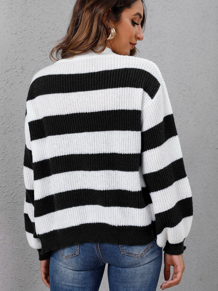Stilla | Knap-op Langærmet Sweater