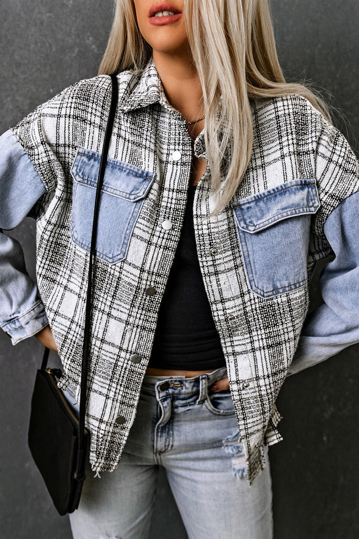 Stilla | Lommepocket Snap Down Denim Jakke
